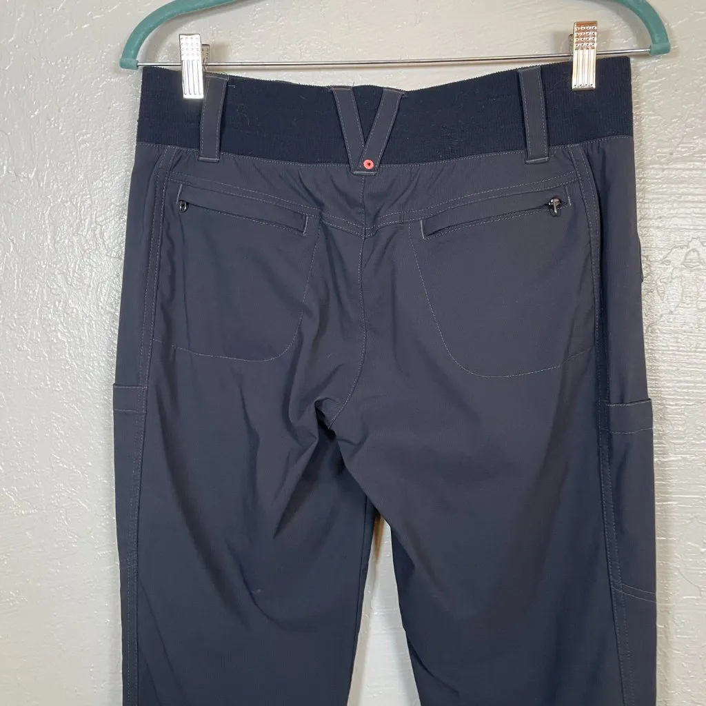 Title Nine Women 6 Navy Blue Clamber Pants Pockets Stretch Rock Climbing Gorp - Image 8