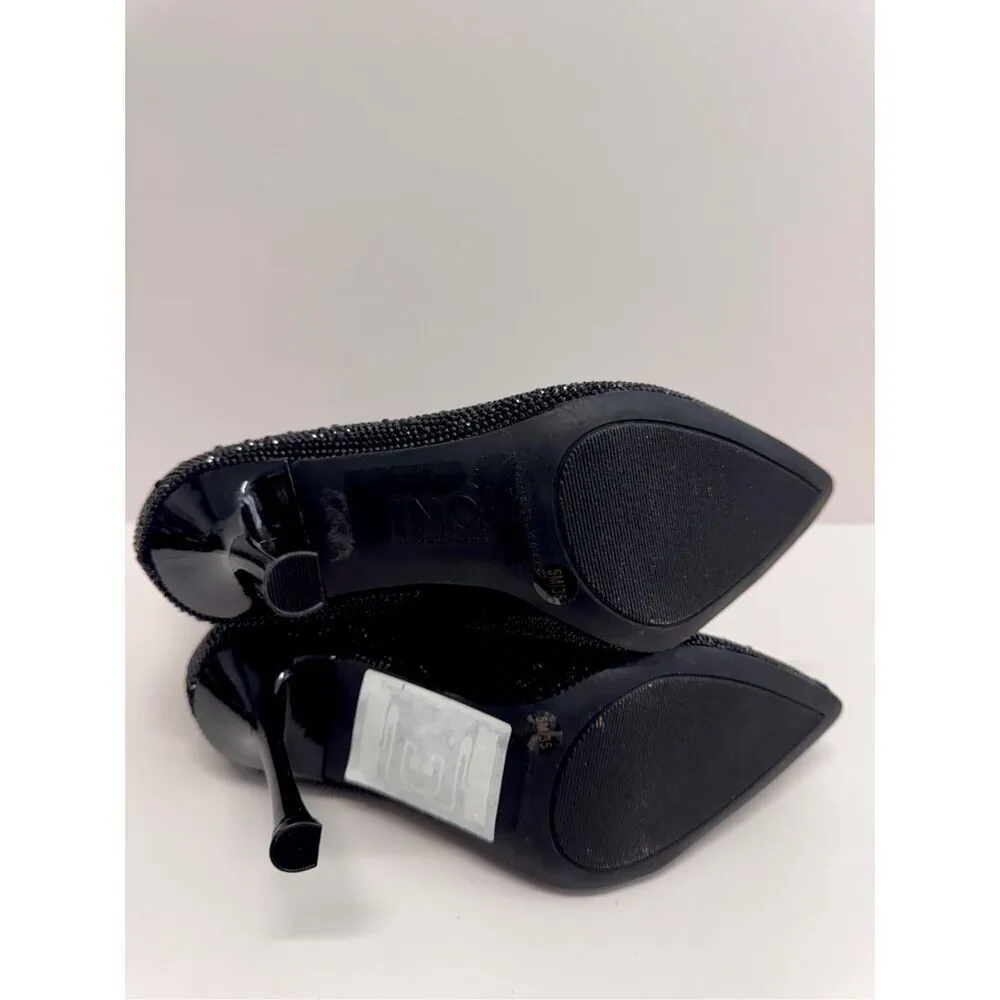 INC Boots Size‎ 5 Black Womens Dressy High Heel Pointed Toe Rhinestones NEW - Image 10