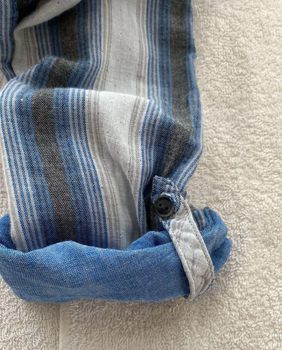 button down shirt drawstring hoodie fully lined size large - Image 10