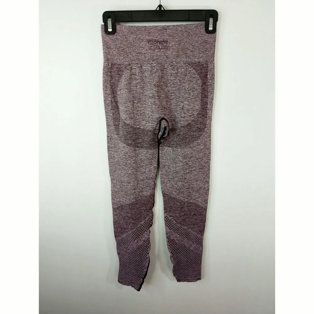 Pink Victoria’s Secret Maroon High Waisted Seamless Leggings Sports Yoga Size S‎ - Image 5