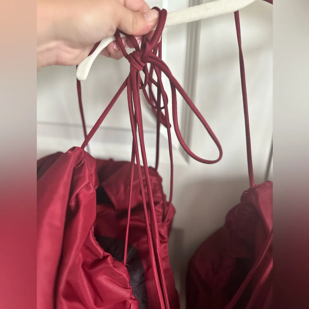 LaQuan Smith Puff Sleeve Mini Dress‎ in Oxblood- New with tags - Image 10