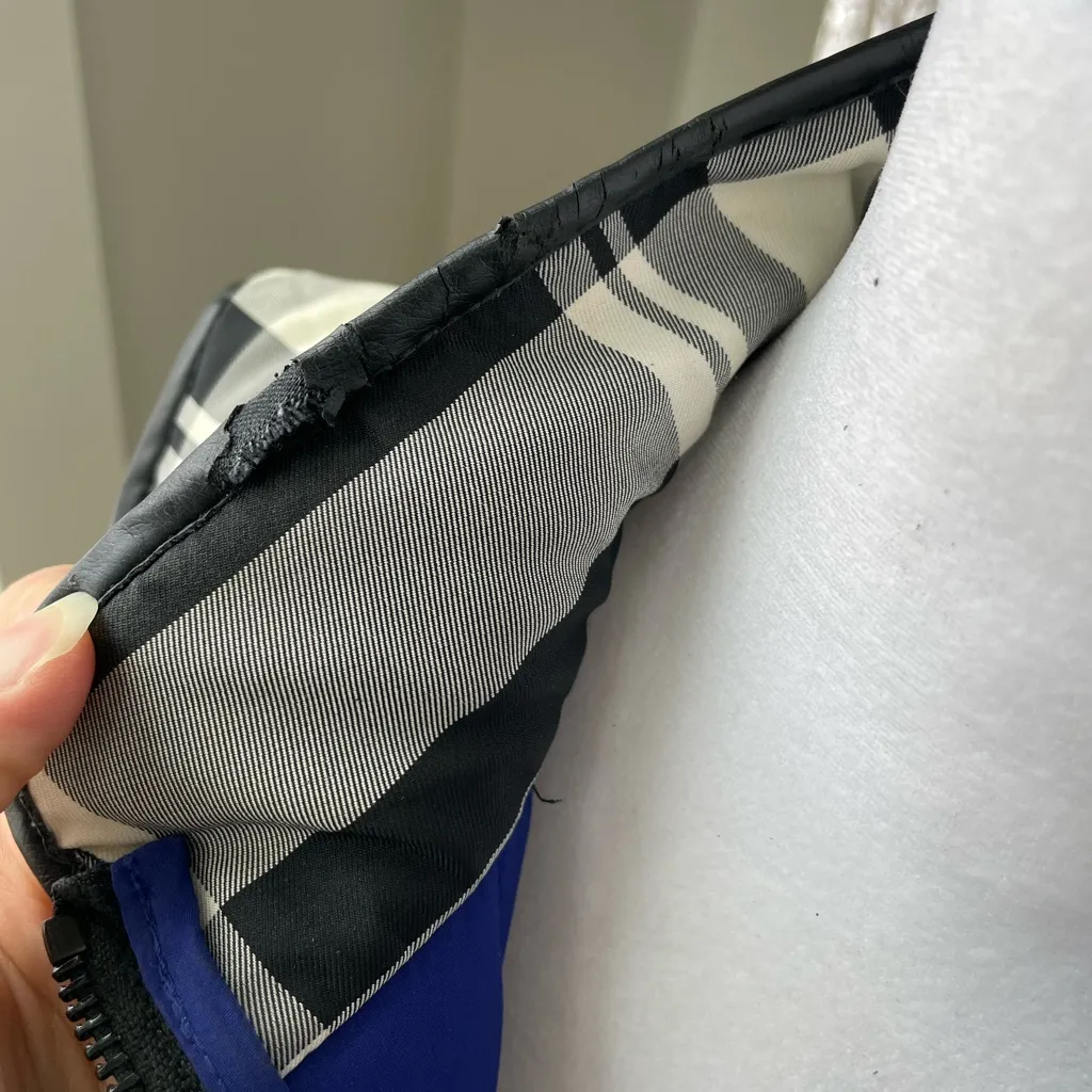 Lauren Ralph Lauren Black White Plaid Vest Size Medium - Image 5