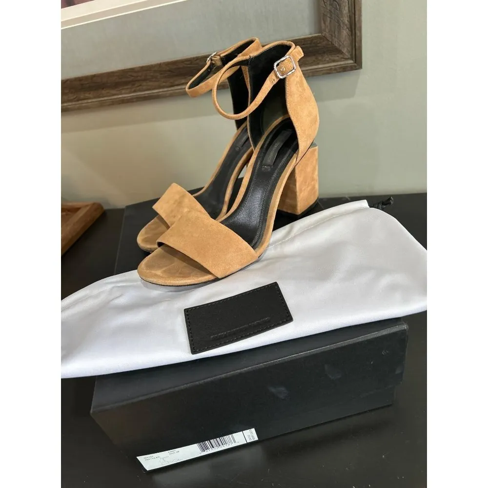 Alexander Wang Abby Suede Heels Clay Womens US 8 - Image 8