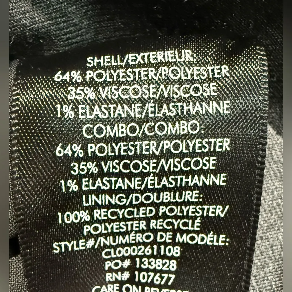 NWT Alice + Olivia Mal Pants Mid Rise Side Stripe Gray Straight Leg Trousers 0 - Image 10