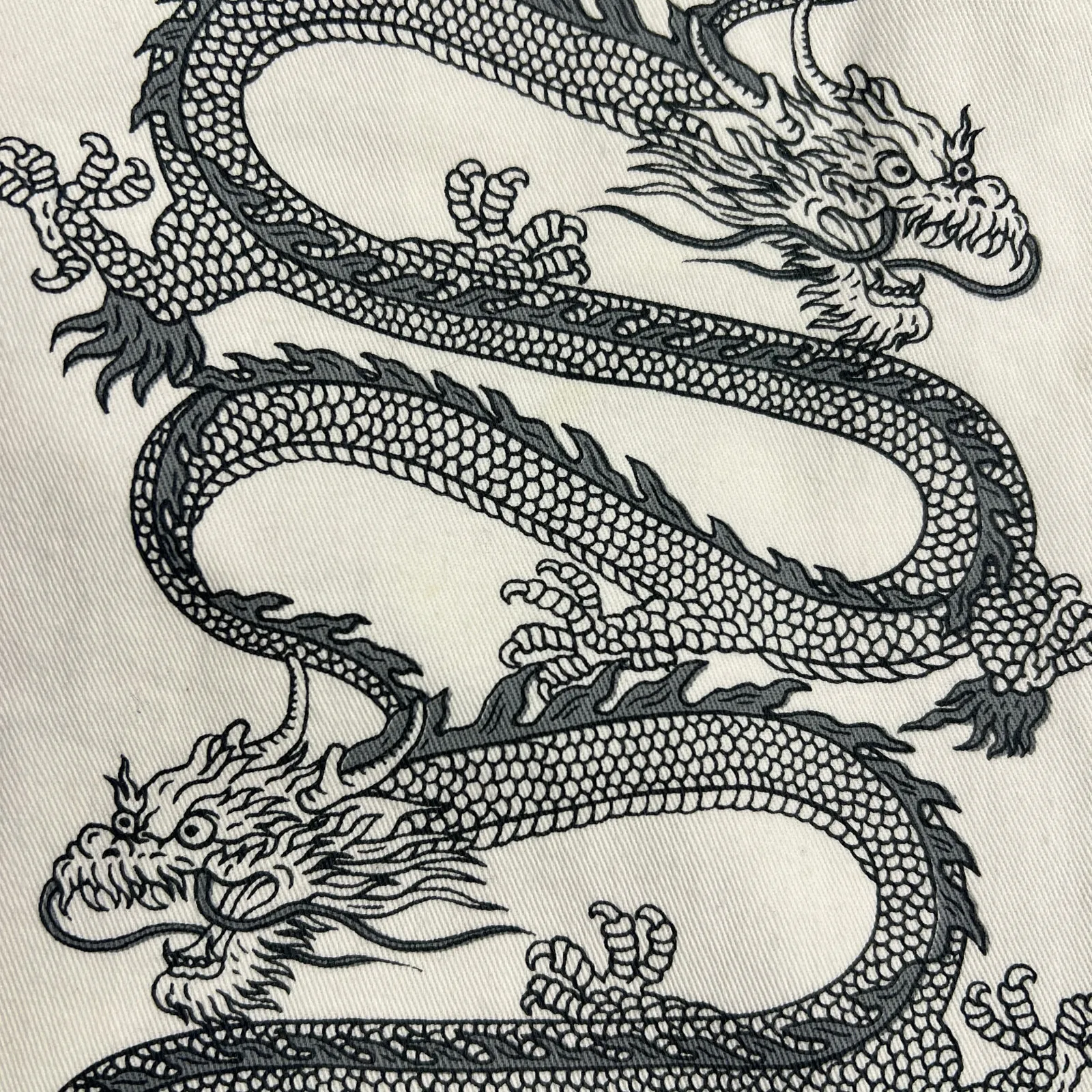 MOTEL Rocks Zoven Trousers Dragon Rope White High Waist 32" Inseam Size M - Image 8