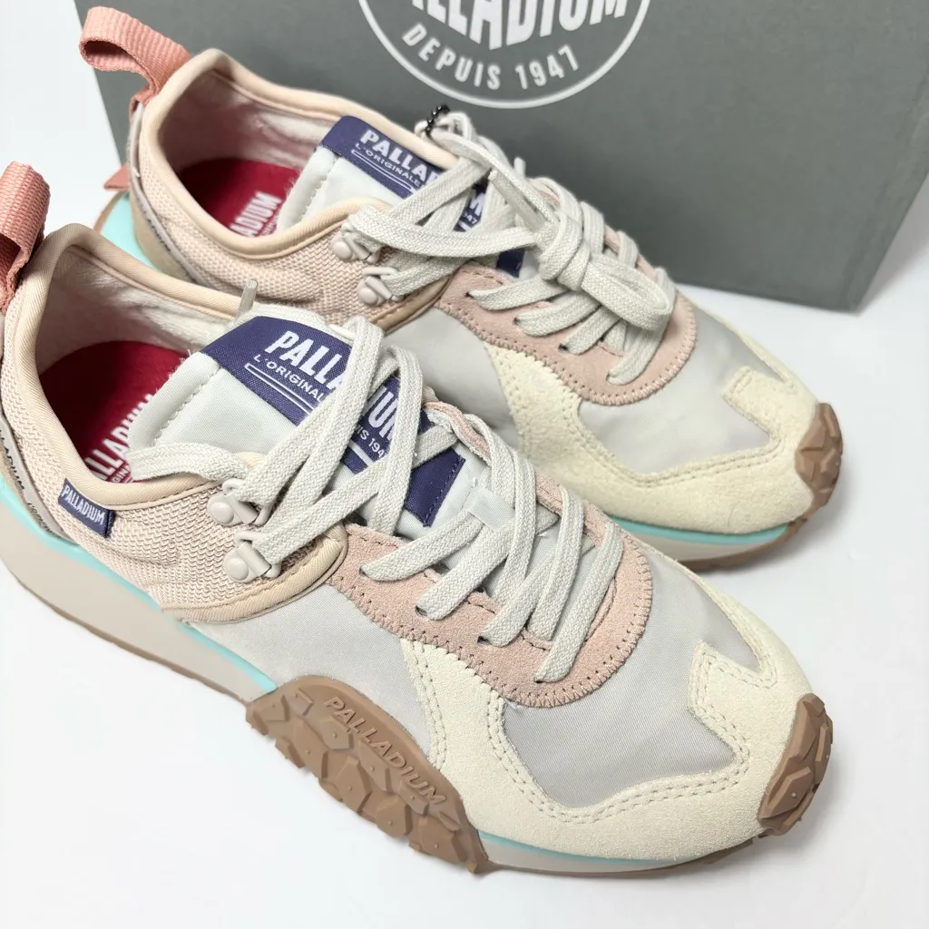 Palladium‎ Troop Runner Ivory Cream/Moonbeam Sneakers Size 6.5 - Image 4