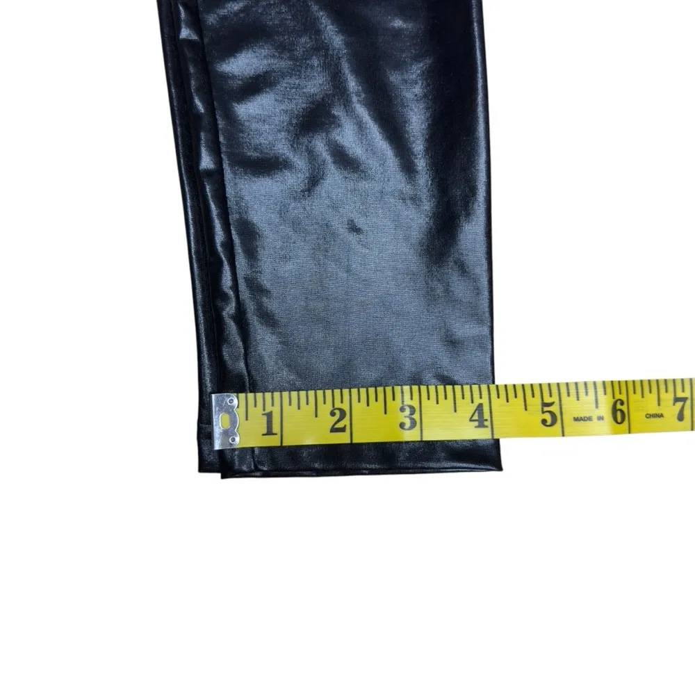 Chocolate USA Jet Shimmer Legging Stretch Athletic Yoga Gym Workout Size Small Black - Image 15