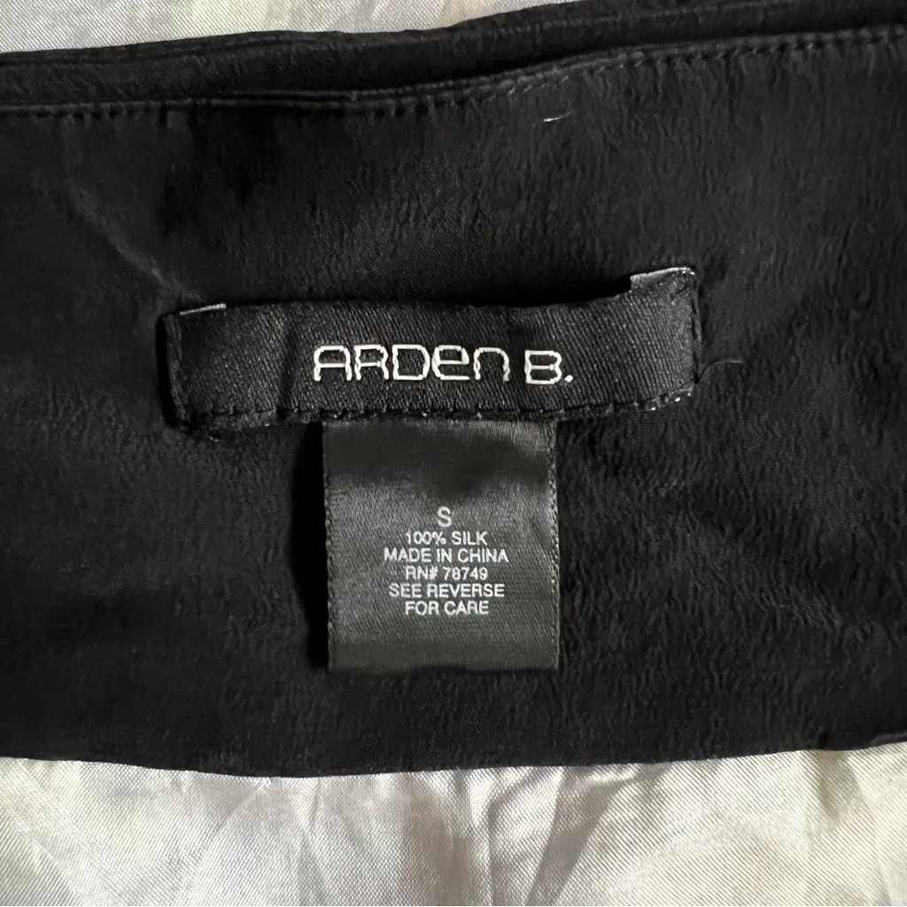 Women’s Arden B 100% Silk Multicolor Mixed Floral Print Cap Sleeve Dress Size S - Image 3