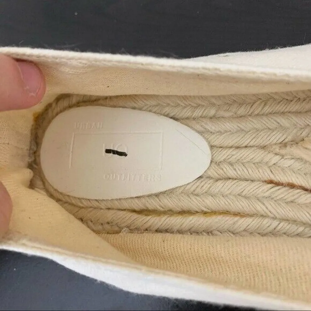 Urban Outfitters Rainbow Canvas Espadrille Flats Womens Size 10 NEW READ - Image 54