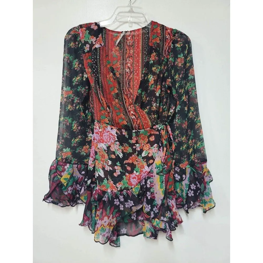 Free People Magic Hour Wrap Top Size XS. B-11 - Image 3