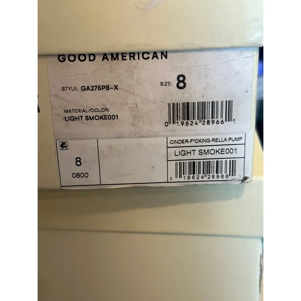 Good American Cinder F*ckin Rella Pump - Light Smoke - size 8 - Image 16