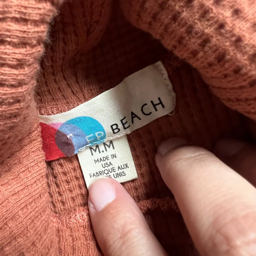 Free People Beach Sloanne Mini Dress Turtleneck Mini Waffle knit - Image 12