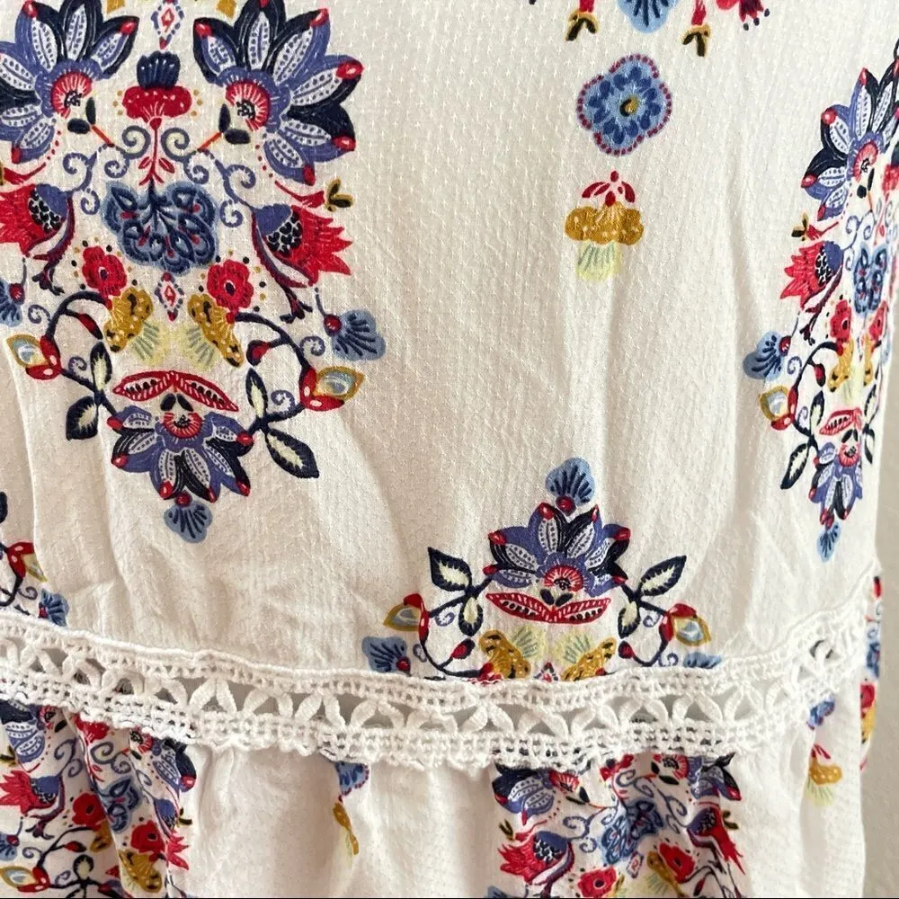 Flowy floral summer dress medium - Image 5