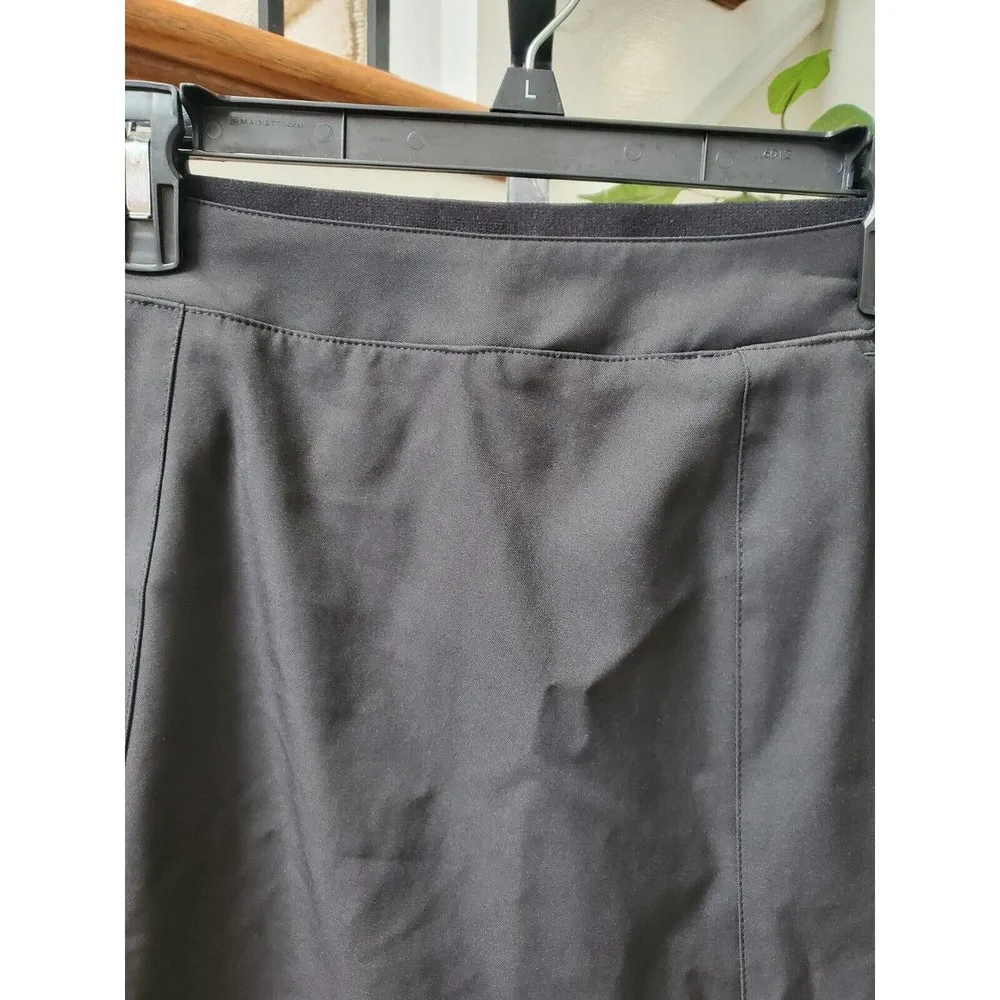 Puma Pounce Solid Black Polyester Comfort Waist A-Line Active Wear Skort Size M - Image 2