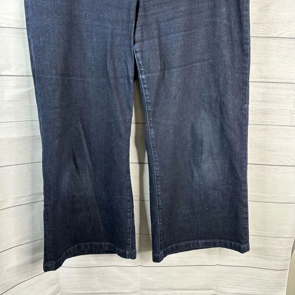 Gap Womens size 33 Wide Leg Trousers Super High Rise Denim Jeans Pants - Image 4