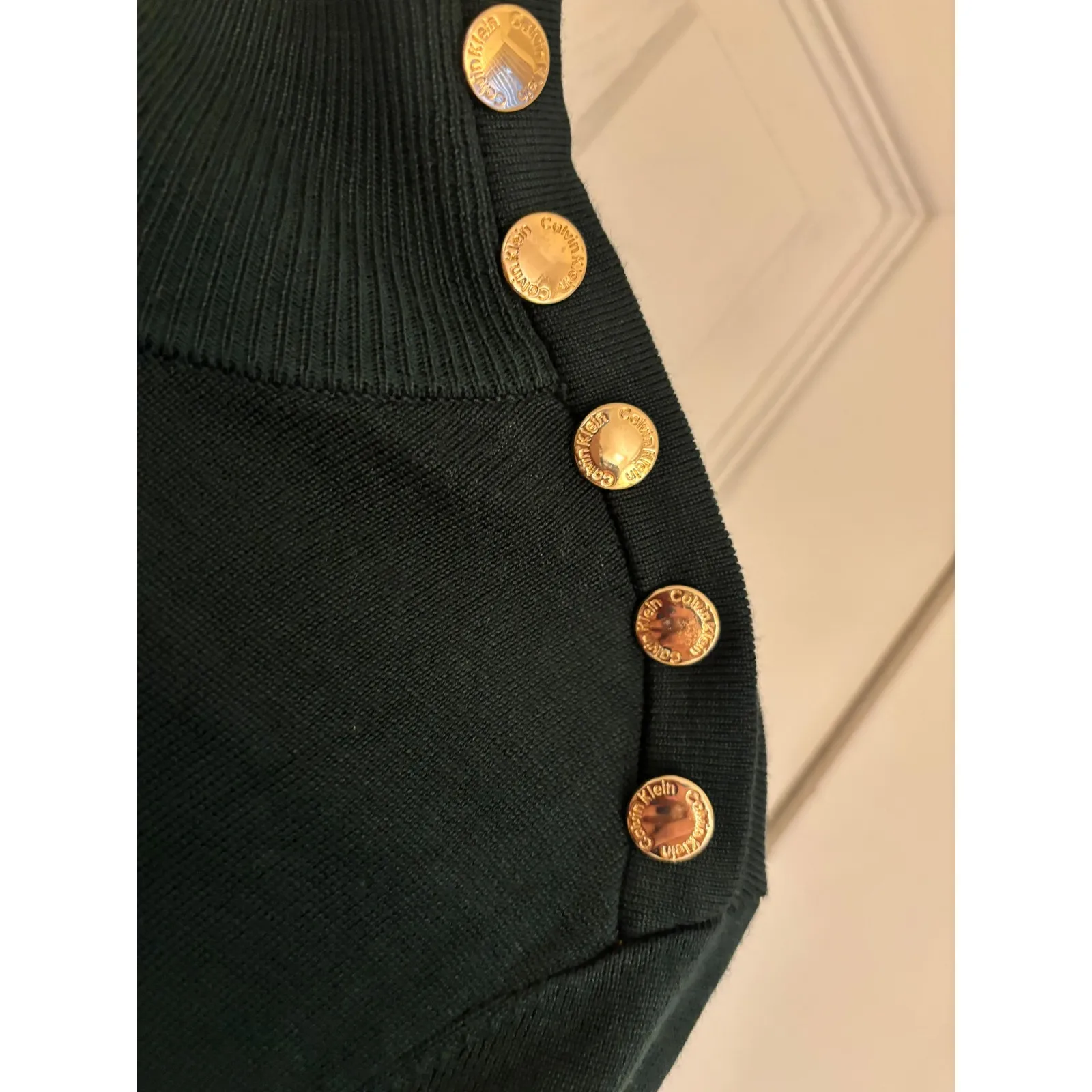 Calvin Klein Mock Neck Sweater – Forest Green – Size Small – NWT – MSRP $70 - Image 6