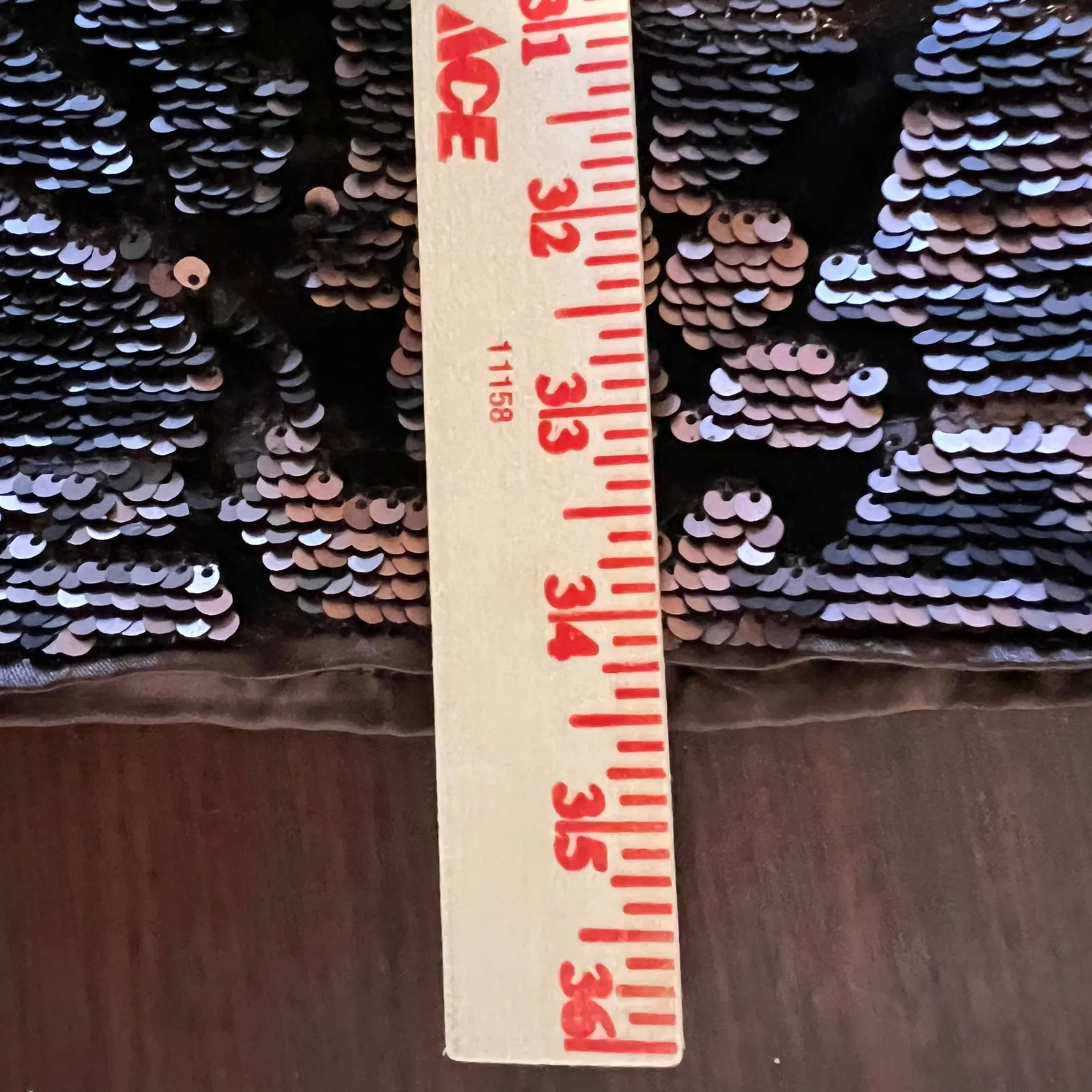 Blush Boutique Velvet Sequin  Strappy Sheath Cocktail Dress Brown Bronze Size L - Image 13