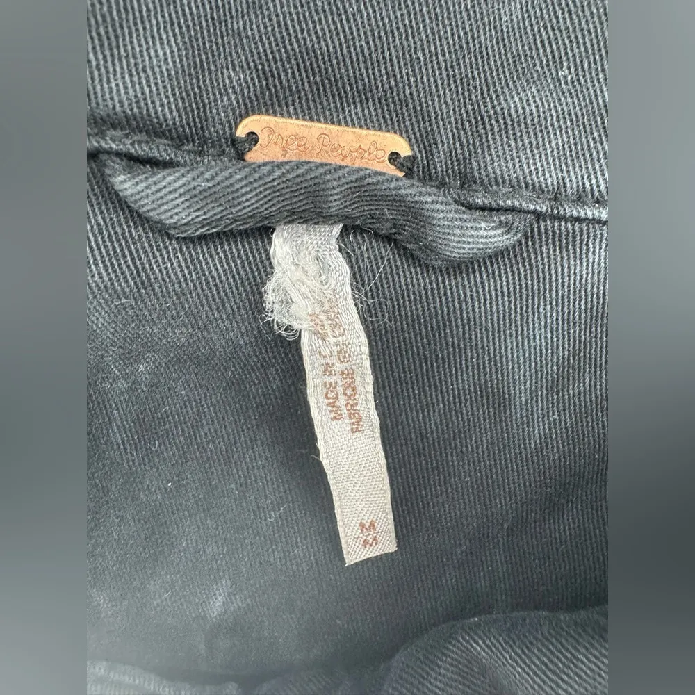 Free People Oversized Tie Dye Denim Jacket Size M - Image 7