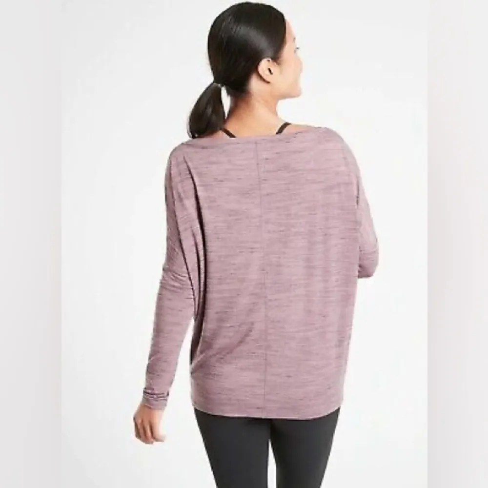 Athleta Essence Spacedye Flow Top in Purple Size XS - Image 2