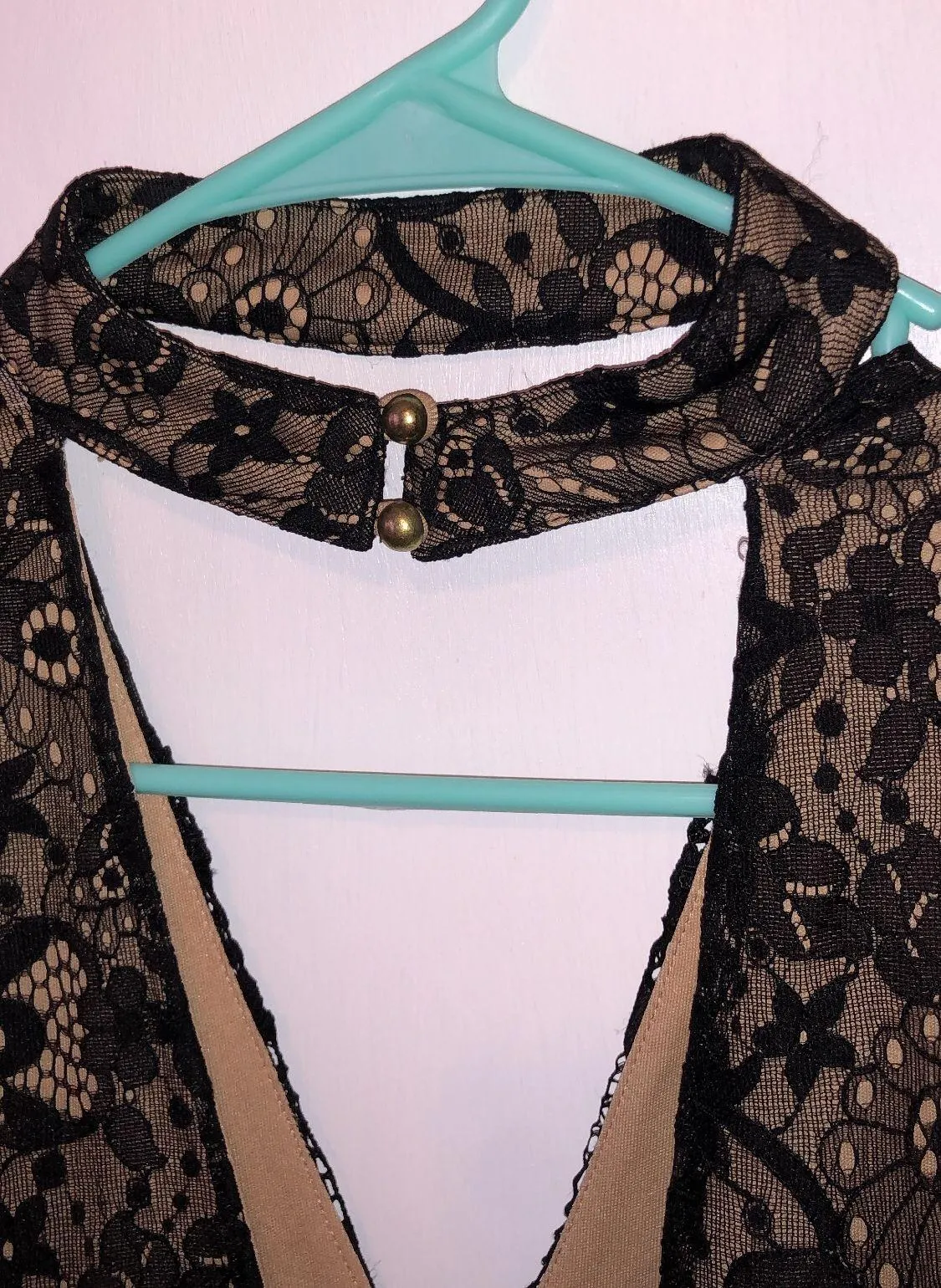 Black Nude Dress Size Small - Image 4