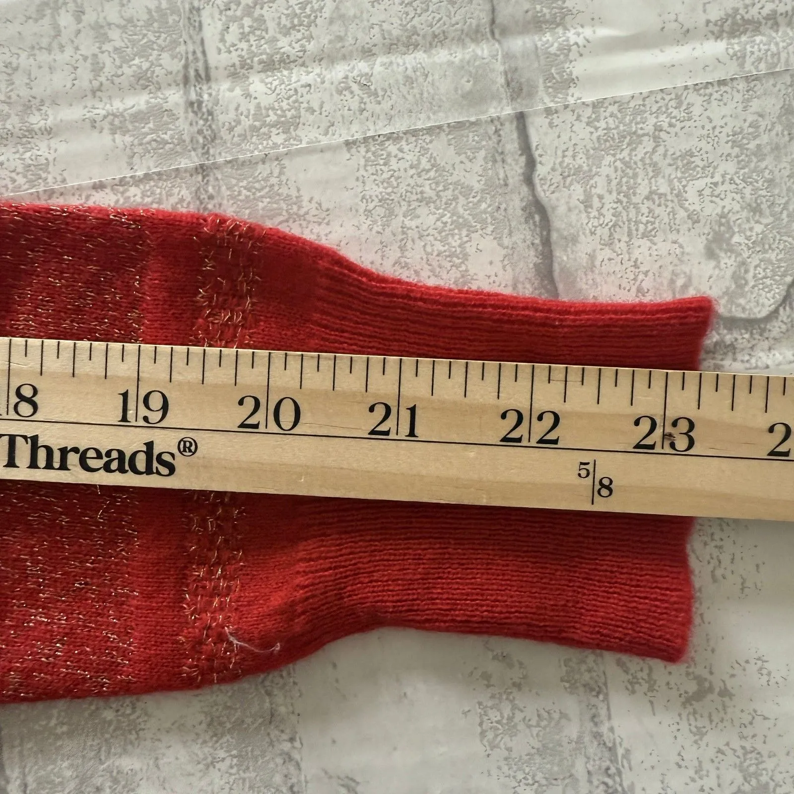 Vineyard Vines 100% Cashmere Red Velvet Shine Stripe Polo Women’s Pullover XXS - Image 10