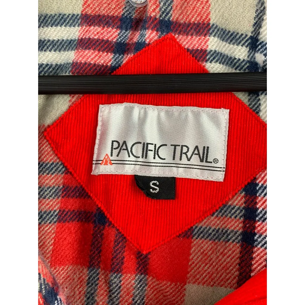 Vintage Pacific Trail Womens Red Corduroy Hooded Jacket Size S - Image 2