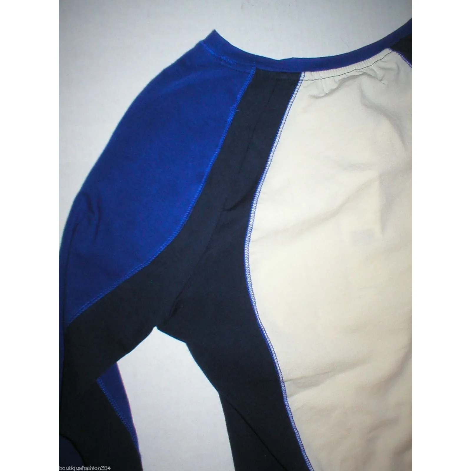 NWT $120 New Womens Lauren Active Ralph Blue Navy White Top Pants Black S Lot 2 - Image 9