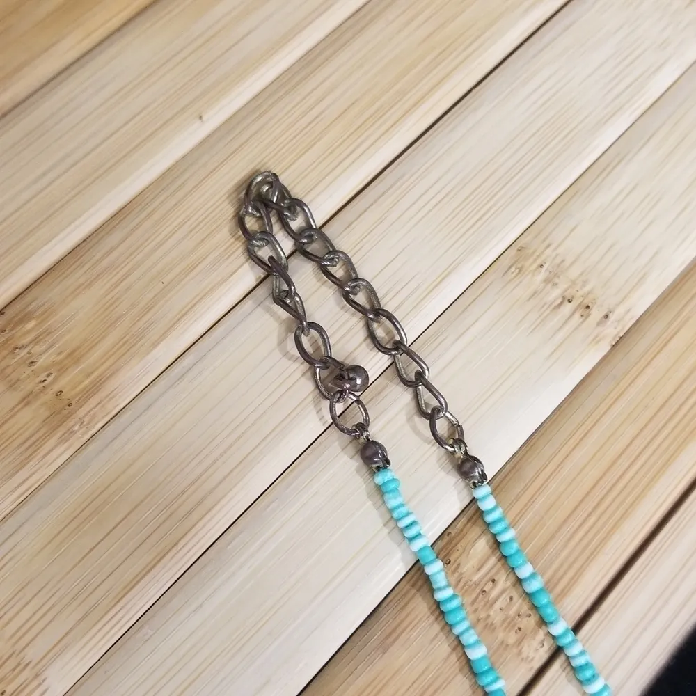 Seed bead Pendant Red - Image 6