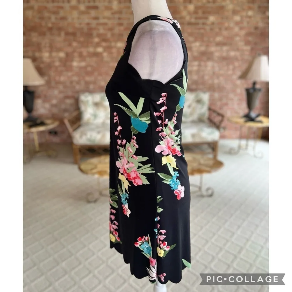 Candie’s Black Floral Halter A-Line Mini Dress XS - Image 7