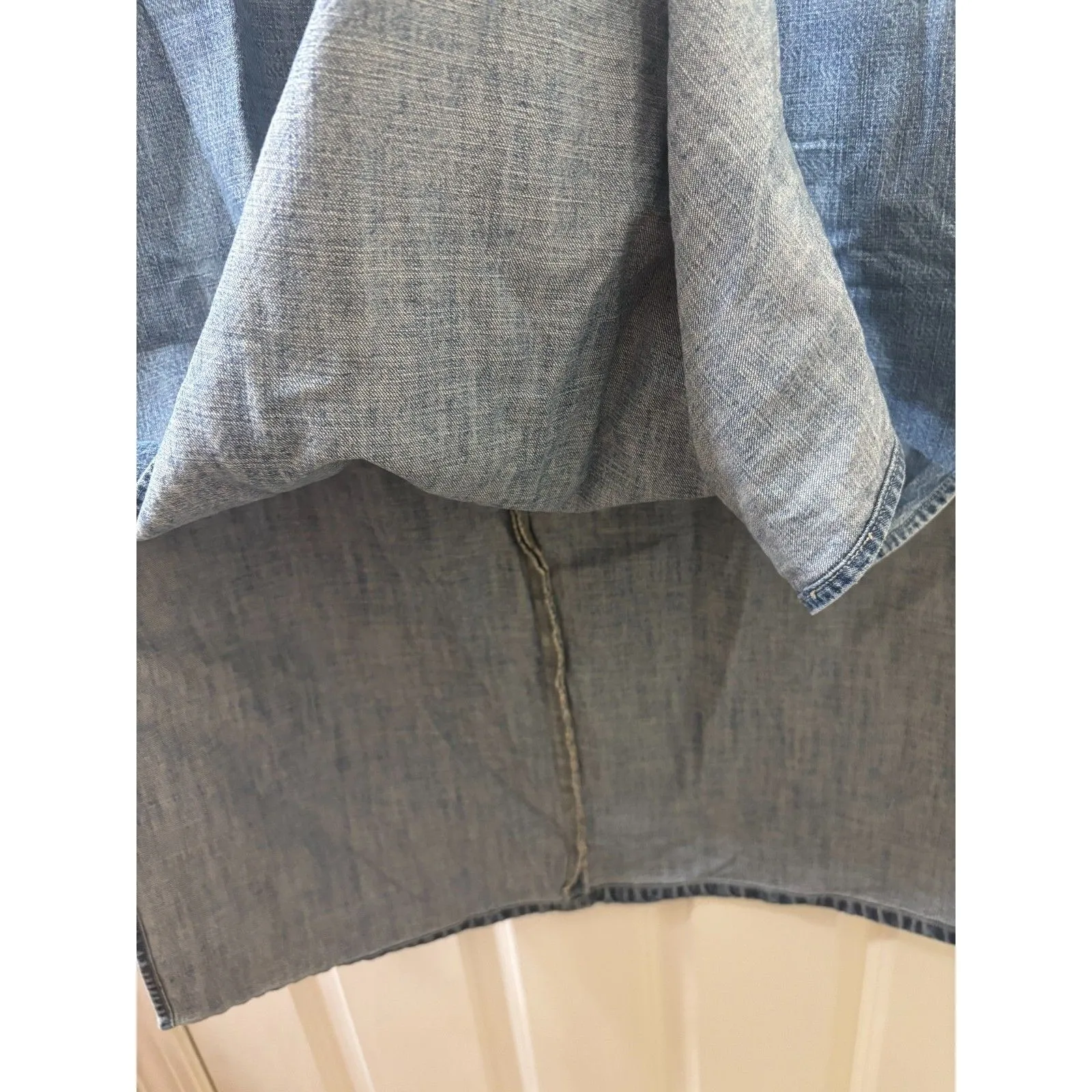 66 Route Skirt Blue Jean Drawstring Sporty Long Denim Maxi Women’s 13/14 COUNTRY - Image 6