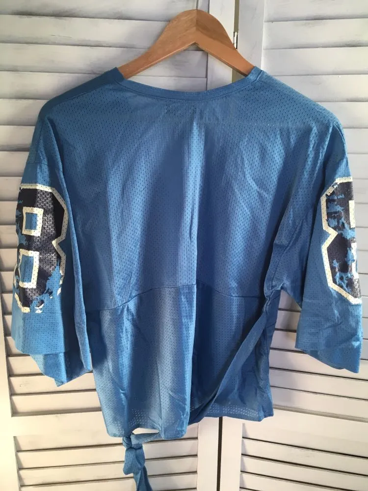 Sexy Football Jersey Blue Size M - Image 5