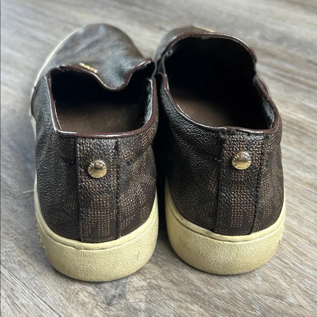 Michael Kors Brown Slip-On Shoes Size 9.5 - Image 7