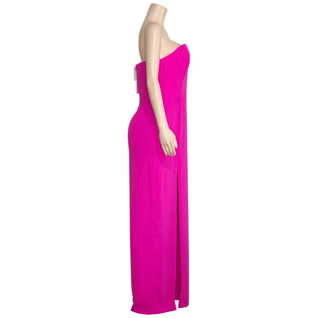 AMANDA UPRICHARD Cherri Strapless Gown, Hot Pink, Large - Image 11