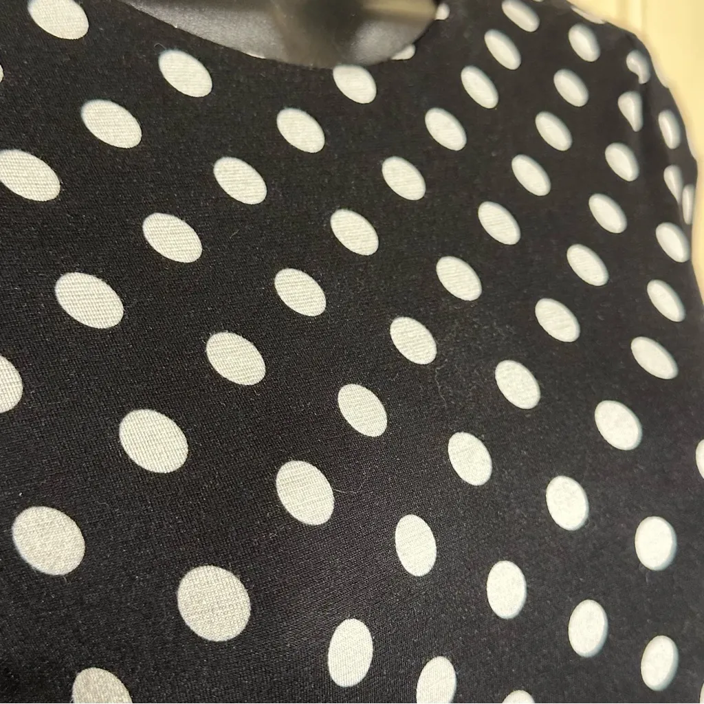 Alice + Olivia Delora Black & White Polka Dot Mini Dress Viscose Size 4 NWT - Image 11
