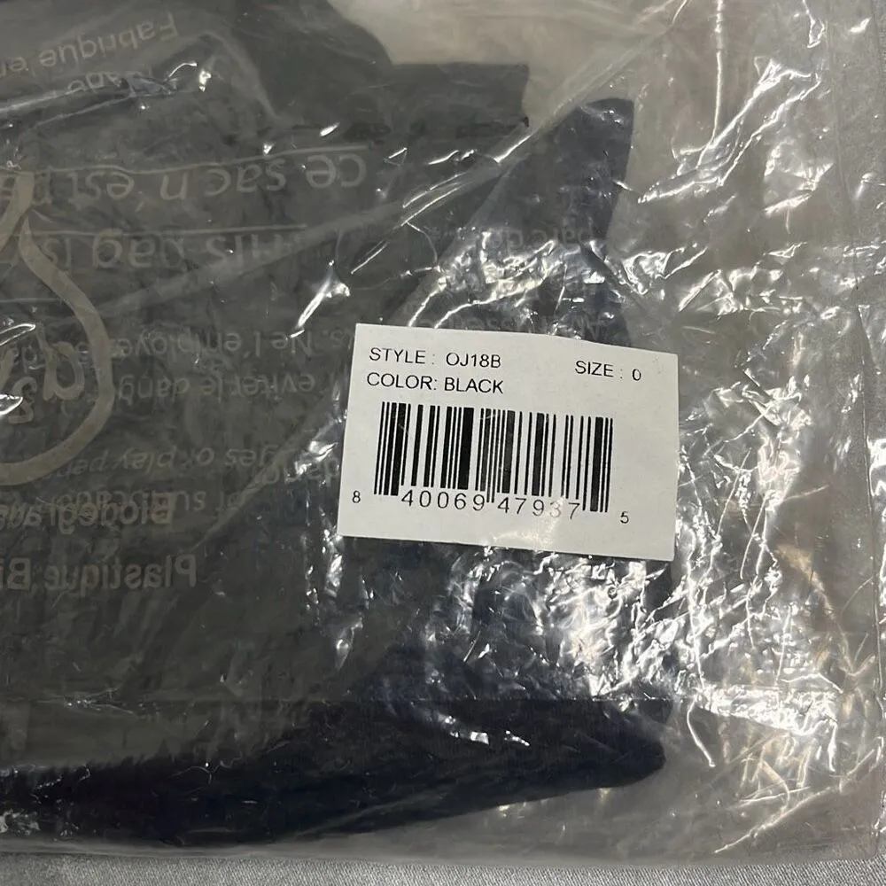 Skin Organics Size 0 XS Oversized Tank Top Black 100% Organic Pima Cotton NWT - Image 9