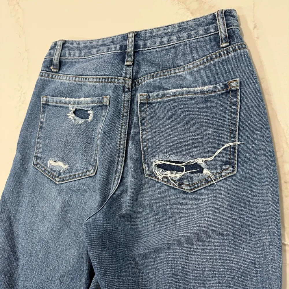 Vervet Los Angeles High Waisted Straight Distressed Denim Jeans Women’s 26 Blue - Image 6