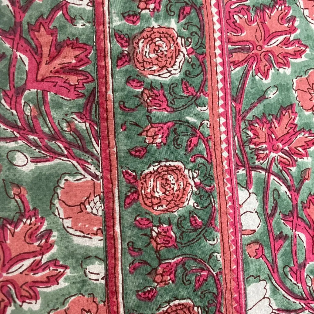 Rain & Rainbow‎ Floral Top Kurti Tunic Peplum Cropped Sleeve Small Women Blouse Pink - Image 15