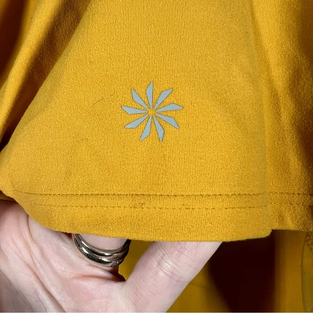 Athleta Yellow Conscious Crop High Neck Racerback Sports‎ Bra - Image 4