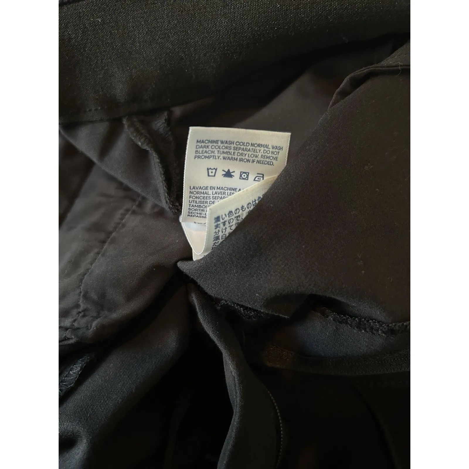 Lands End Black High Rise‎ Pintuck Pencil Ankle Pants Women's Size 18W - Image 7