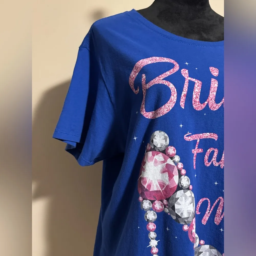 NWOT Port & Company Blue and Pink Bride’s Fabulous Mother graphic tee size 3XL - Image 2