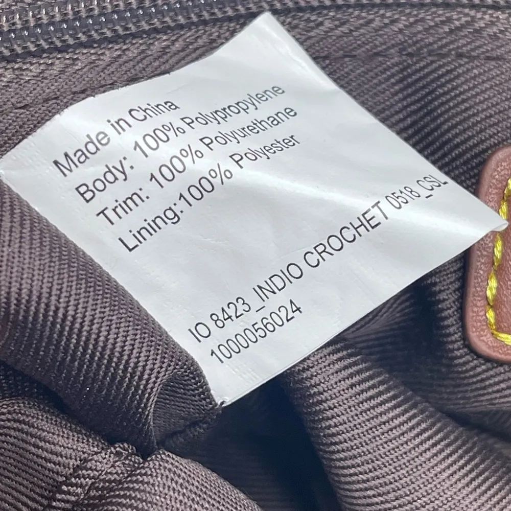 new The Sak ᯾ Indio Small Crochet Tote Handbag Bag ᯾ Urban Static Charcoal Knit - Image 15