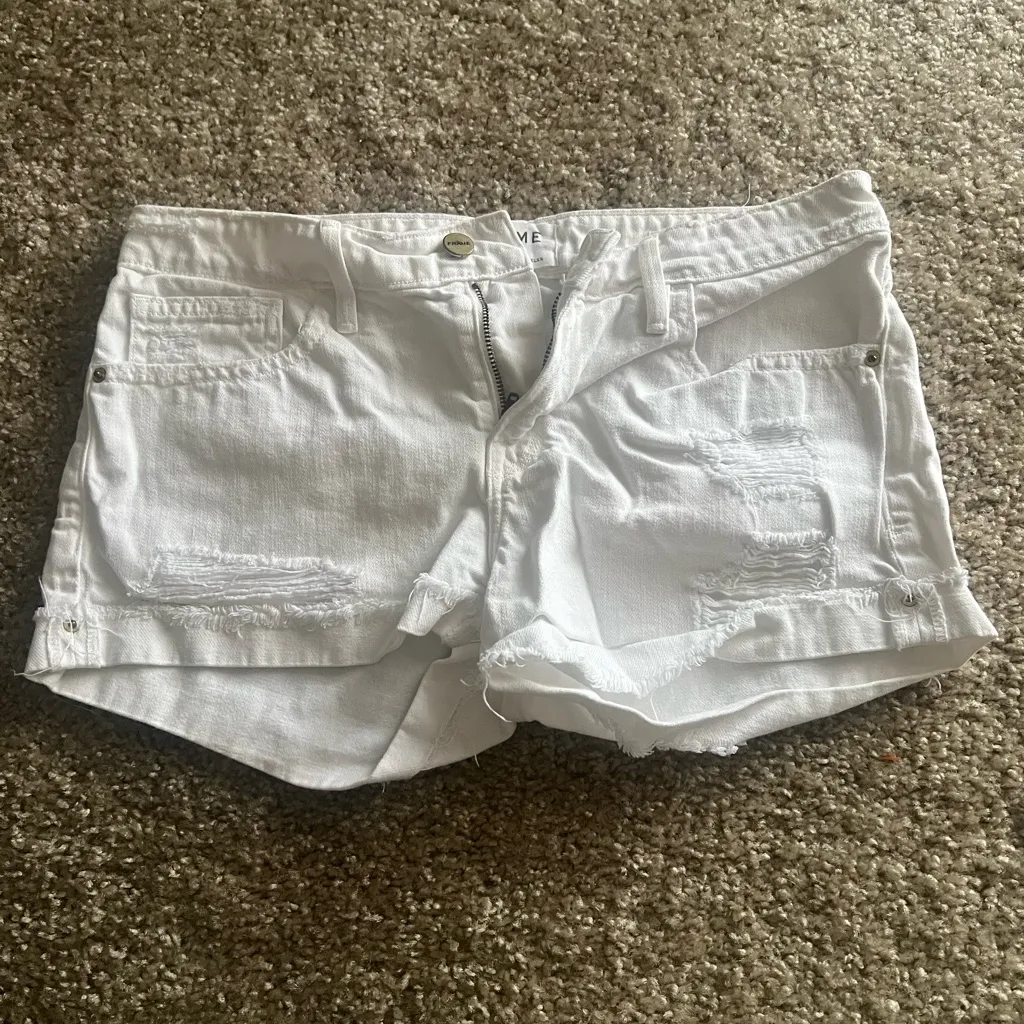 Frame Denim le Grand garçon‎ short white 24 - Image 8