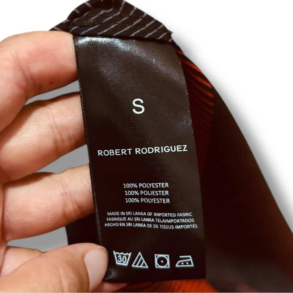 Robert Rodriguez Red Black Brooke Overlay Tunic - Size Small - Image 11