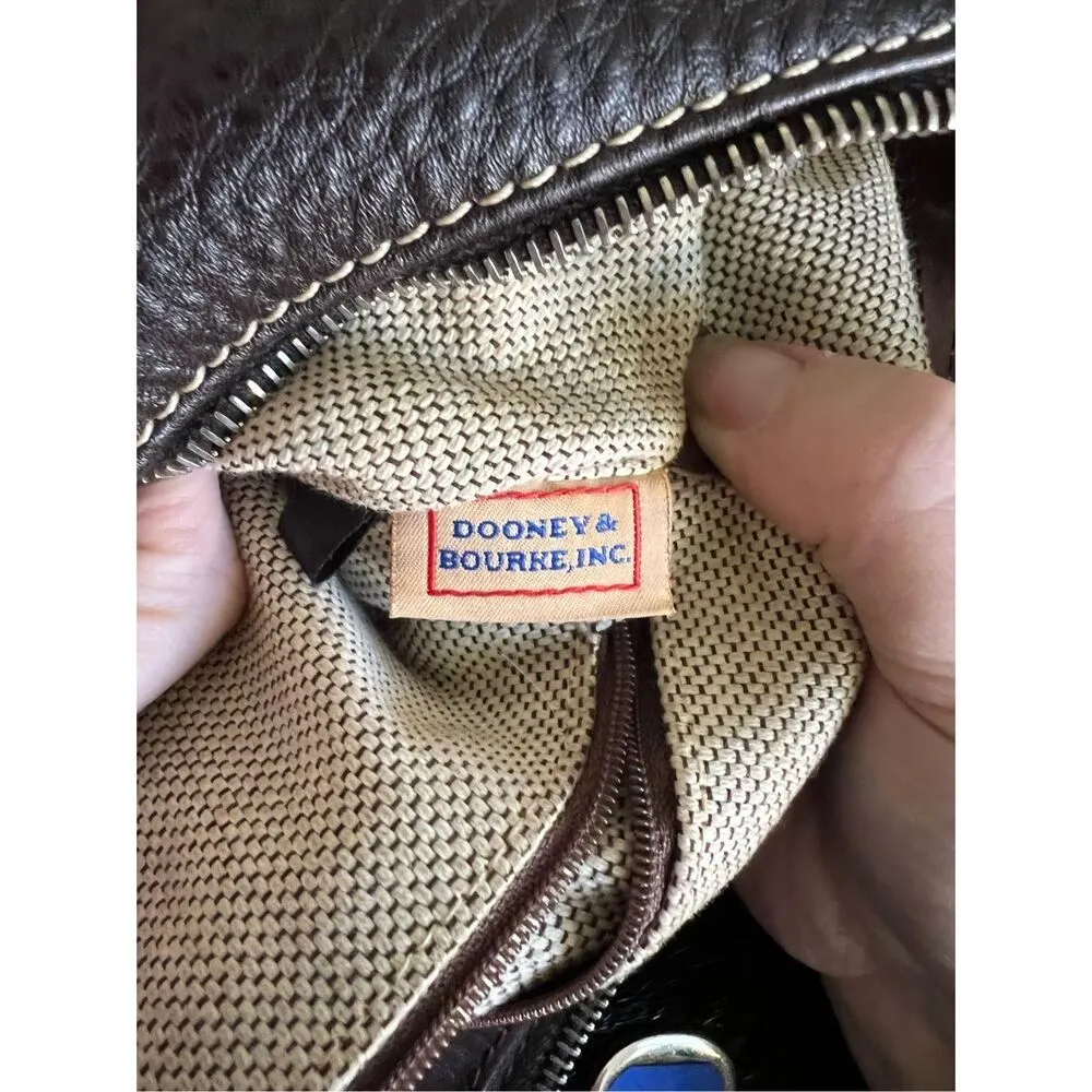 DOONEY &  BOURKE 1975 Small East West Hobo Shoulder Bag  Leather - Image 10