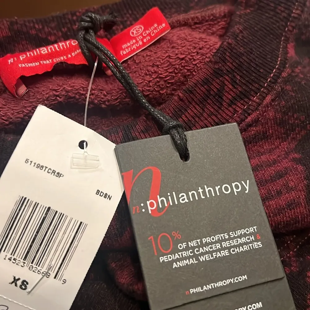 N:Philanthropy Women’s Olympia Sweatshirt, Size S New
 XS New w/Tag - Image 4