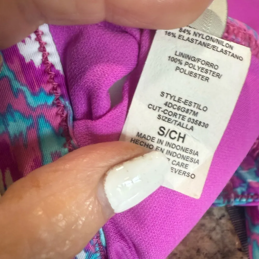 Daniel Cremieux  Pink and Blue Bikini Set - Image 6