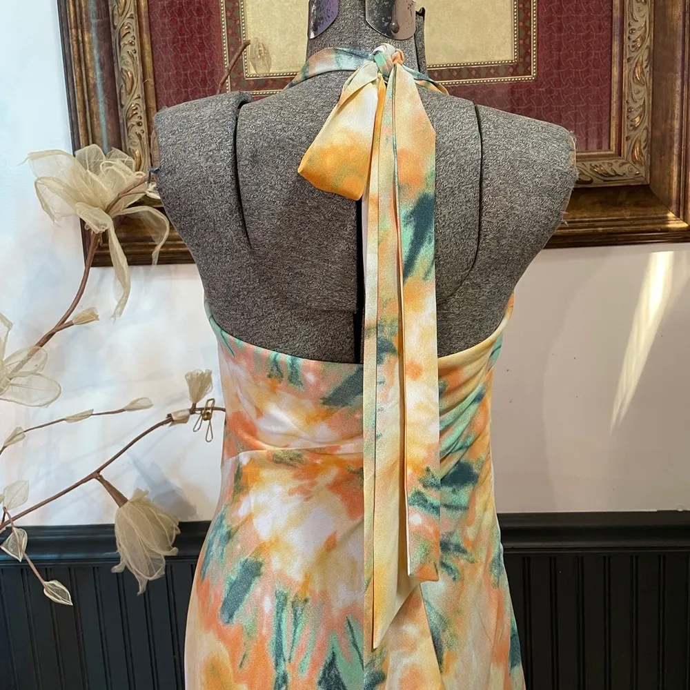 Here comes the Sun Donβt Dye Midi Tie Dye Orange Dress - Sz S ππ - Image 10