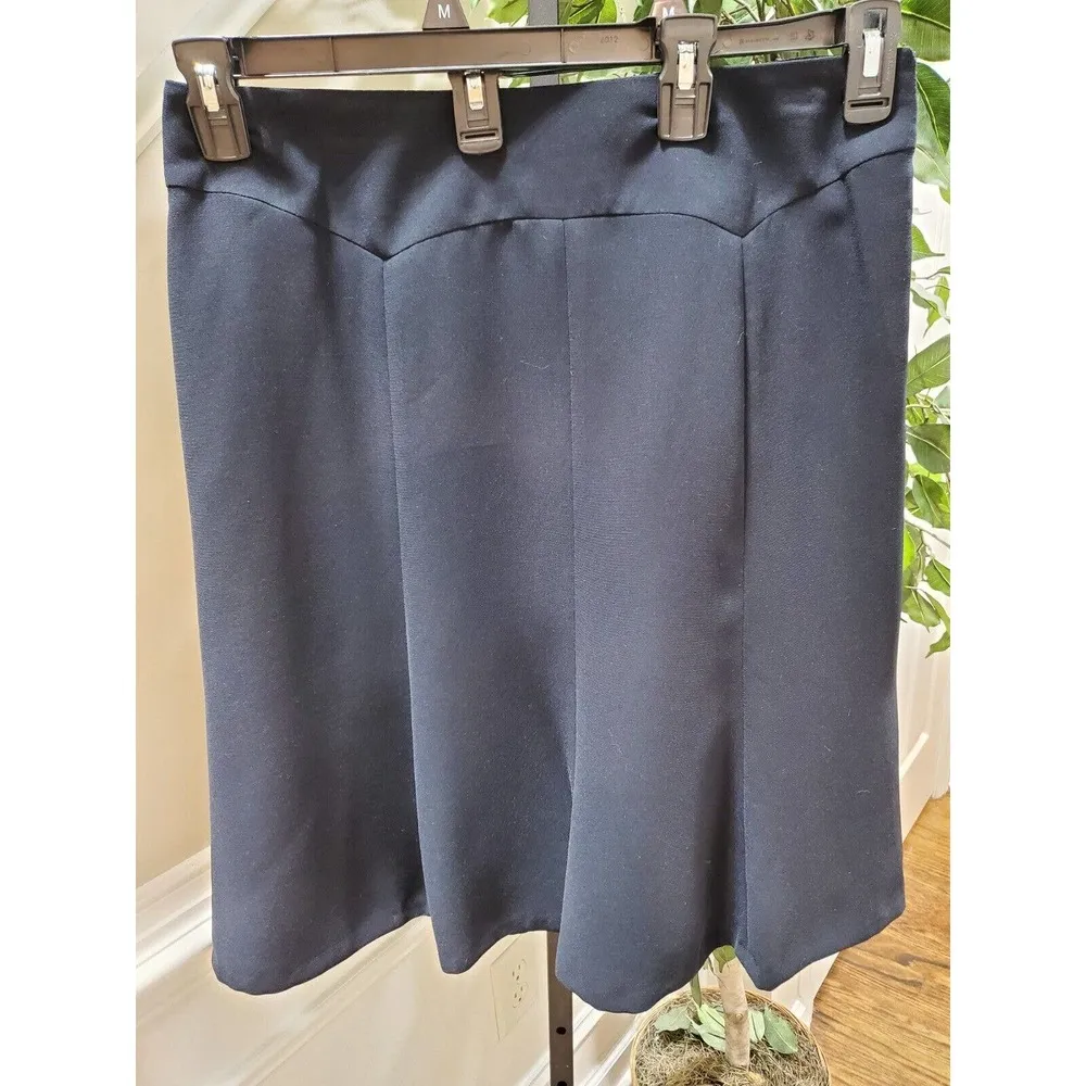 Jones Wear Women's Solid Blue 100% Polyester Straight Pleated Mini Skirt Size 14 - Image 11