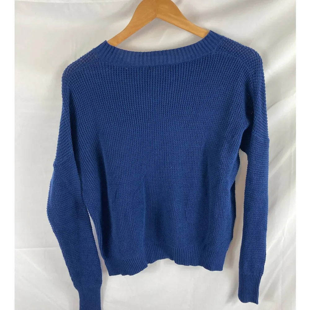 Sweet Romeo Nordstrom Seed Stitch Crewneck Cotton Sweater XS - Image 4
