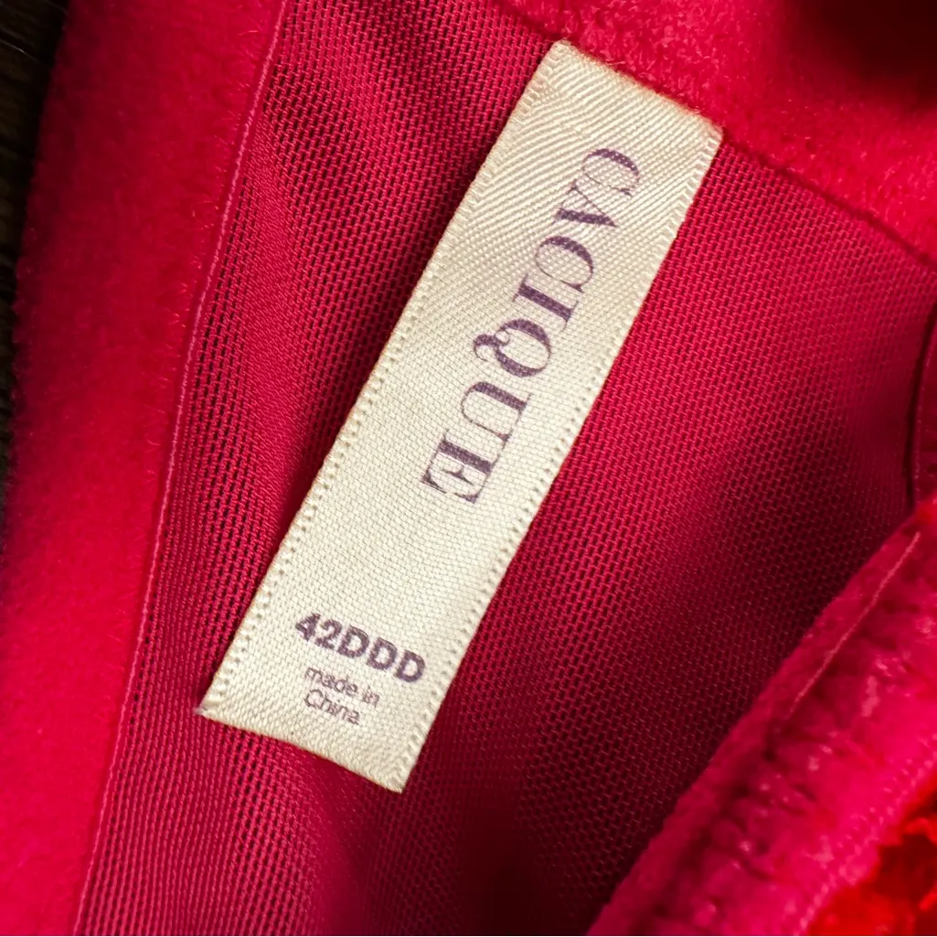 Cacique lane Bryant  Red Lace sexy Women's Bra size 42DDD - Image 2